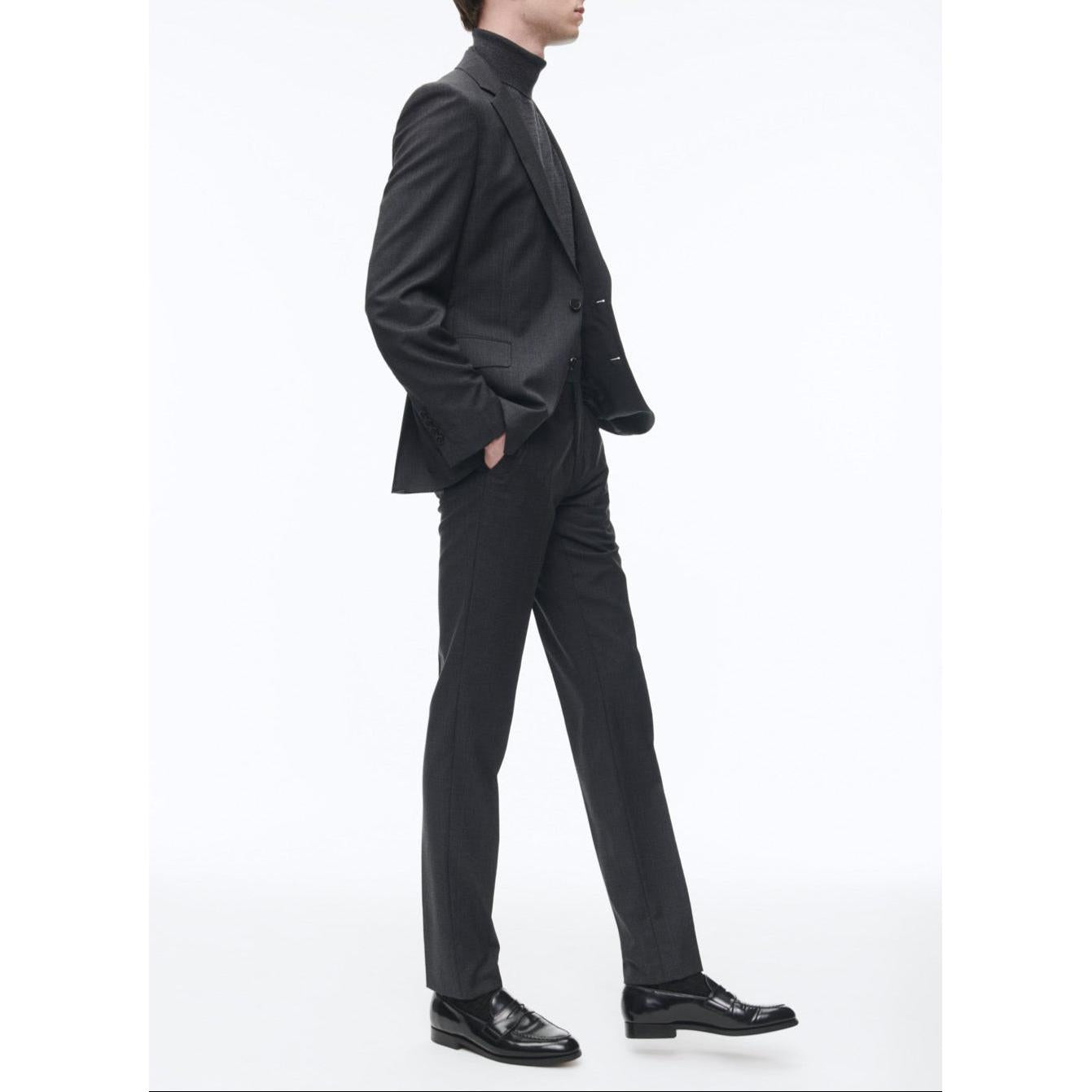 Fursac - Costume 2 Pièces En Toile De Laine Prince De Galles - Anthracite - Homme