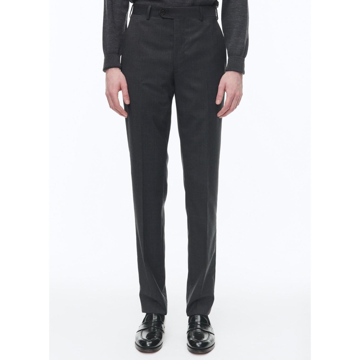 Fursac - Costume 2 Pièces En Toile De Laine Prince De Galles - Anthracite - Homme