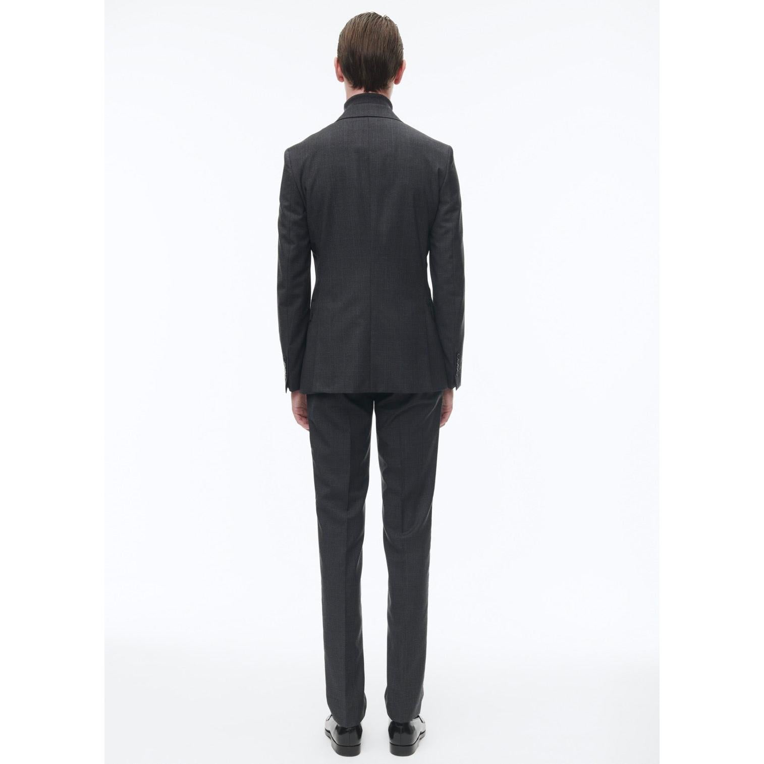 Fursac - Costume 2 Pièces En Toile De Laine Prince De Galles - Anthracite - Homme