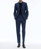 Fursac - 2-Piece Suit In Virgin Wool With Micro Design - Sapphire - Men
