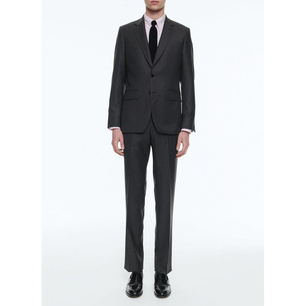 Traje de 2 piezas de lana Fil-A-Fil - Gris medio