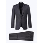 Traje de 2 piezas de lana Fil-A-Fil - Gris medio
