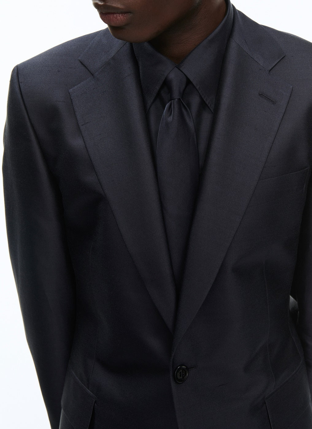 Fursac - Traje de seda de 2 piezas - Azul marino - Hombre