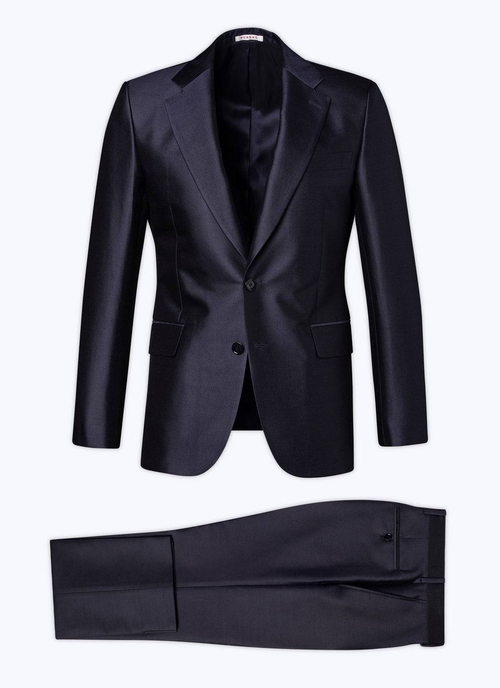 Fursac - Traje de seda de 2 piezas - Azul marino - Hombre