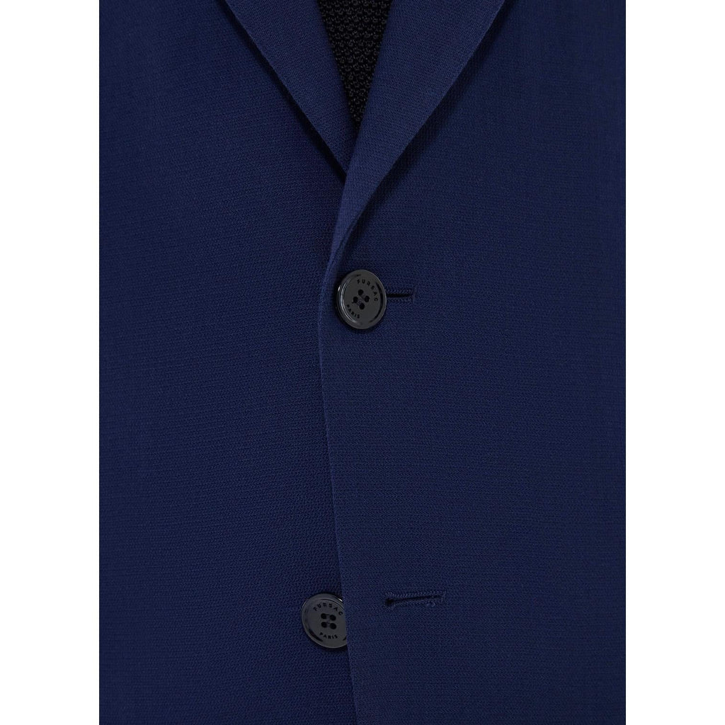 2-Piece Straight Wool Basketweave Suit - Carbon - Men