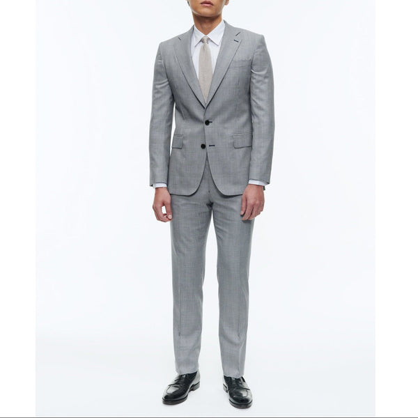 Fursac - Wool and Cotton Patterned Suit - Blue Grey - Prince of Wales Pattern