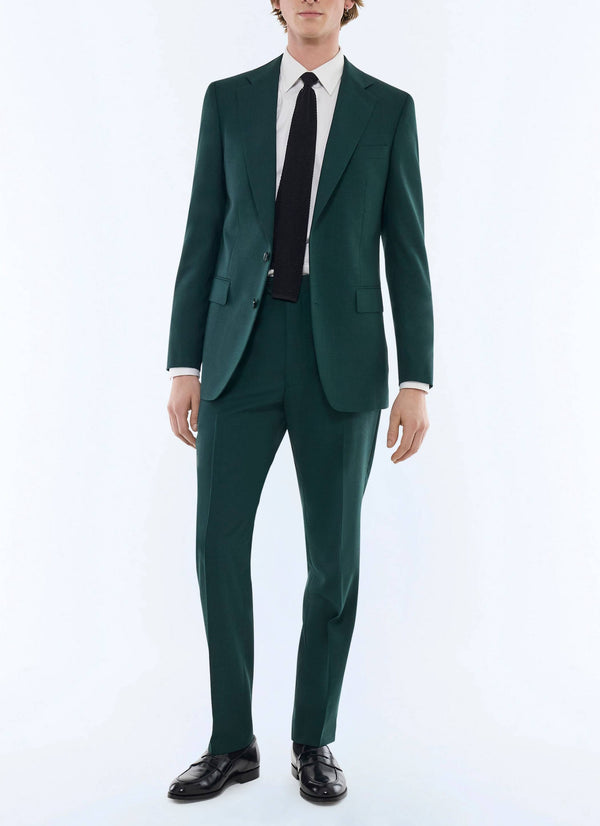Traje de tejido Fresco - Verde inglés