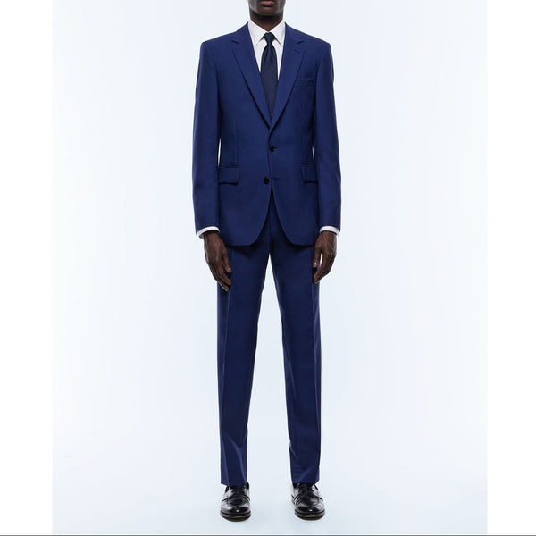 Fursac - 2-Piece Suit Plain Light Fabric - Denim Blue