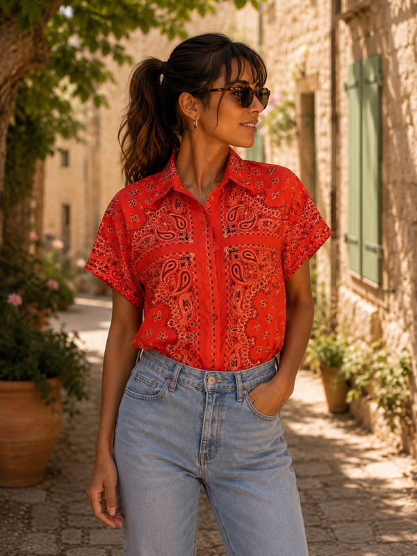 Camisa Bandita - Naranja