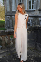 Pantalon Droit Loraine - Crème