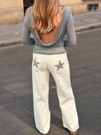 Cleo Jeans - White