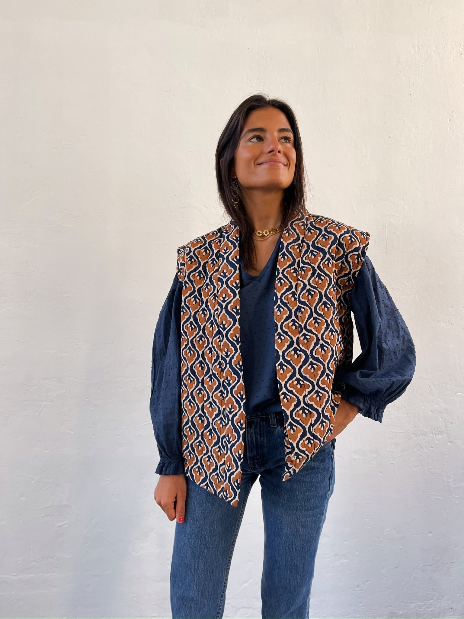 Gilet Beige Lúa