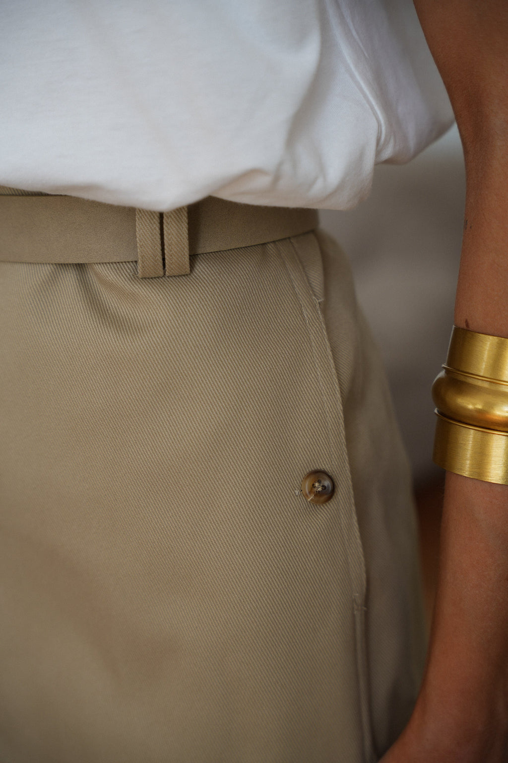 Alissa Short Skirt - Beige