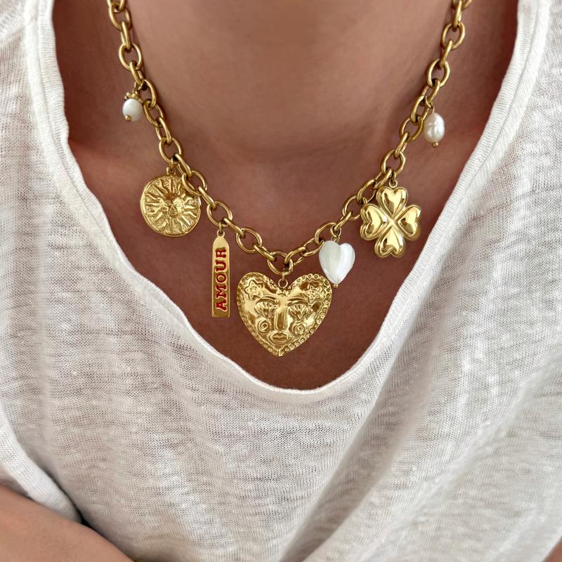 Collier "Roma" acier-Colliers-Instants Plaisirs • Bijoux-Instants Plaisirs | Bijoux