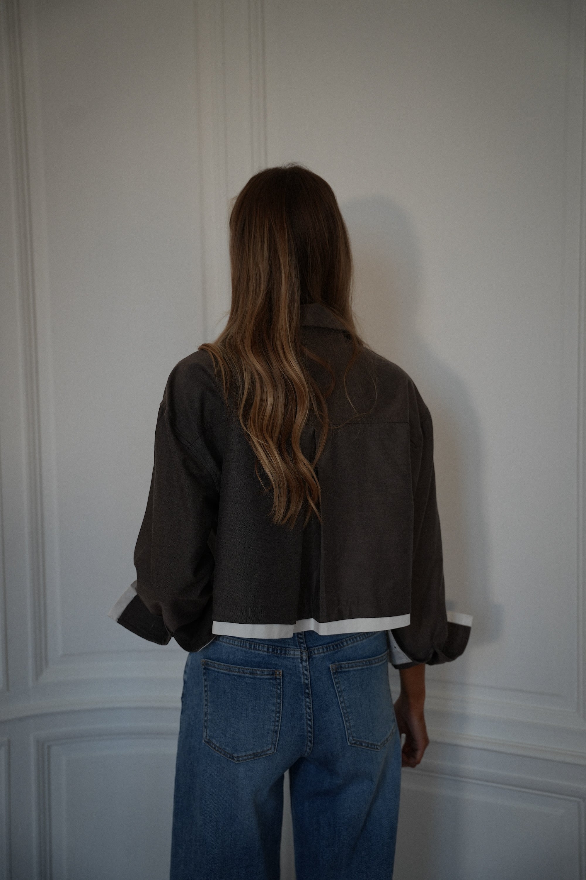 Chemise Crop Valencia - Taupe
