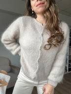 Maille en laine Bianca taupe