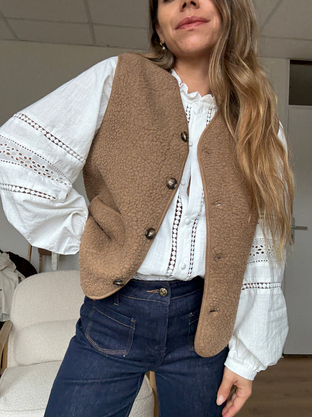 Berger Arianne Camel Vest