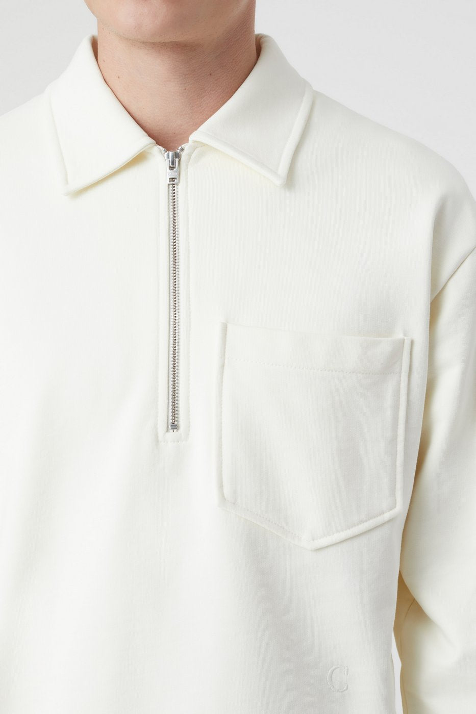 Closed - Zip-Up Polo T-Shirts - Black - Men