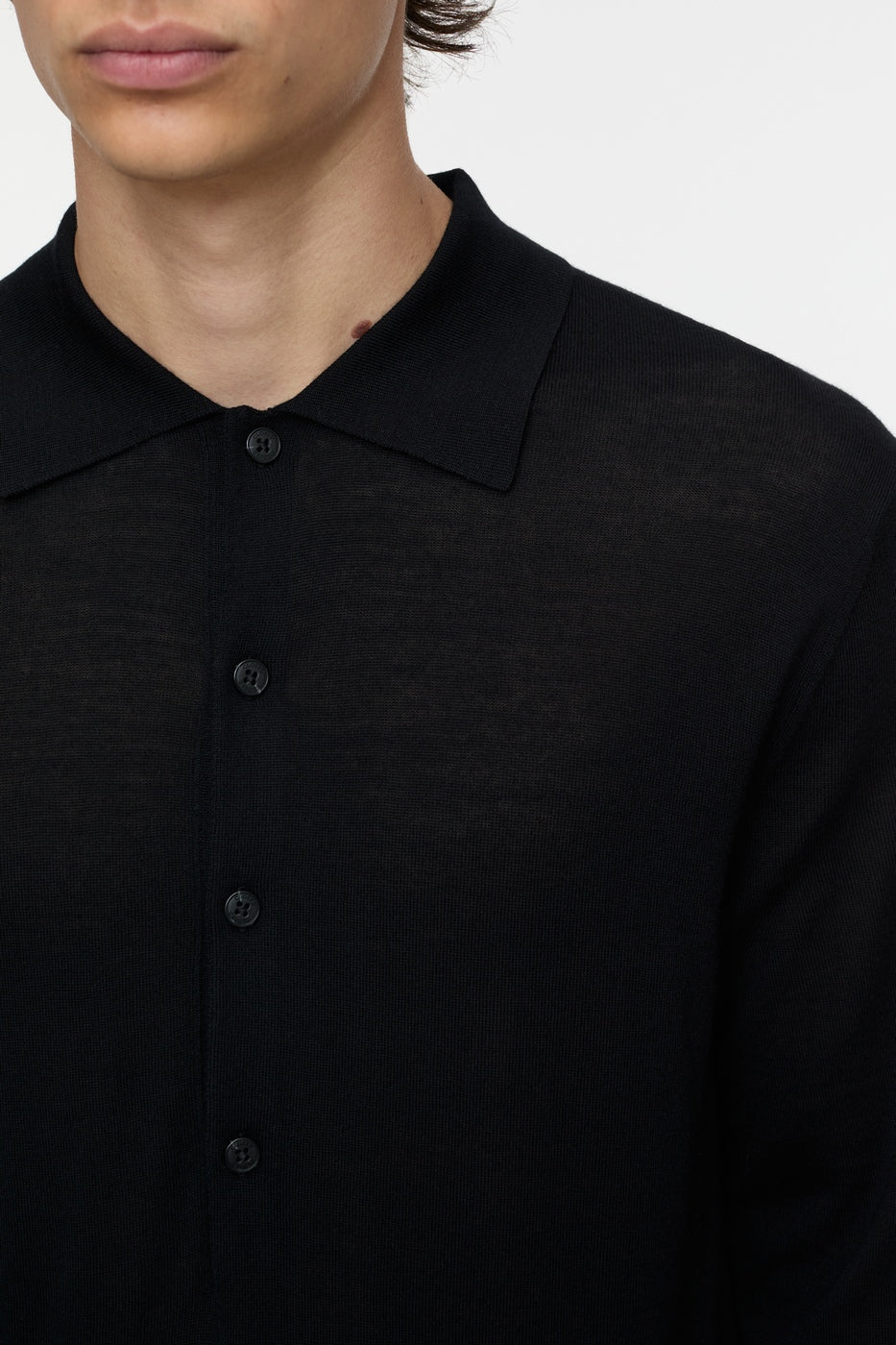 Polo Jumper - Black - Men