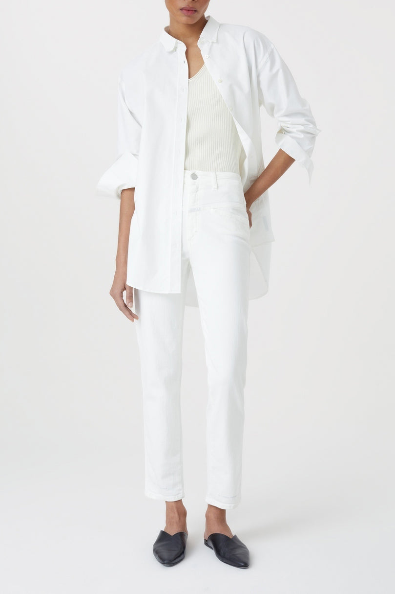 Jeans Pedal Pusher - White - Femme