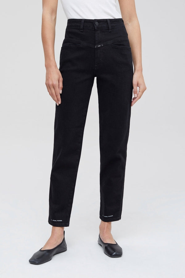 Pedal Pusher Jeans - Black - Women