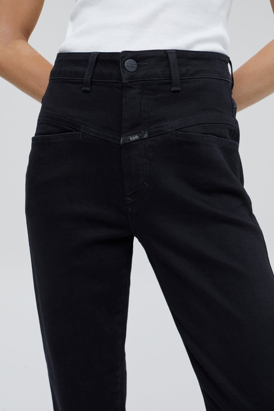 Jeans Pedal Pusher - Black - Femme
