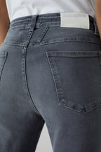 Jeans Pedal Pusher - Mid Grey - Femme