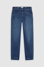 Jeans Pedal Pusher - Dark Blue - Femme