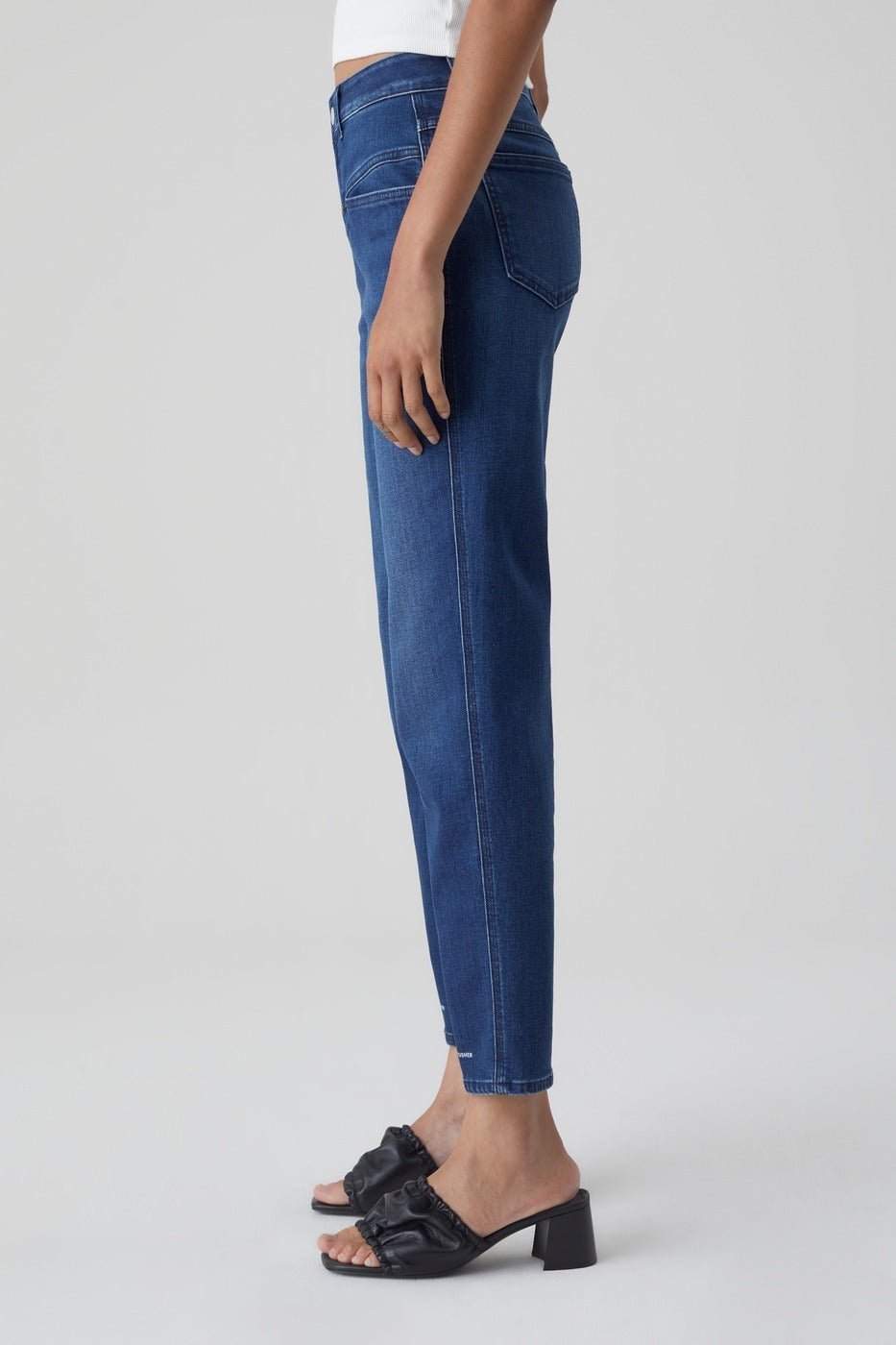 Jeans Pedal Pusher - Dark Blue - Femme