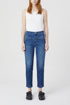 Jeans Pedal Pusher - Dark Blue - Femme