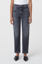 Jeans Pedal Pusher - Dark Grey - Femme