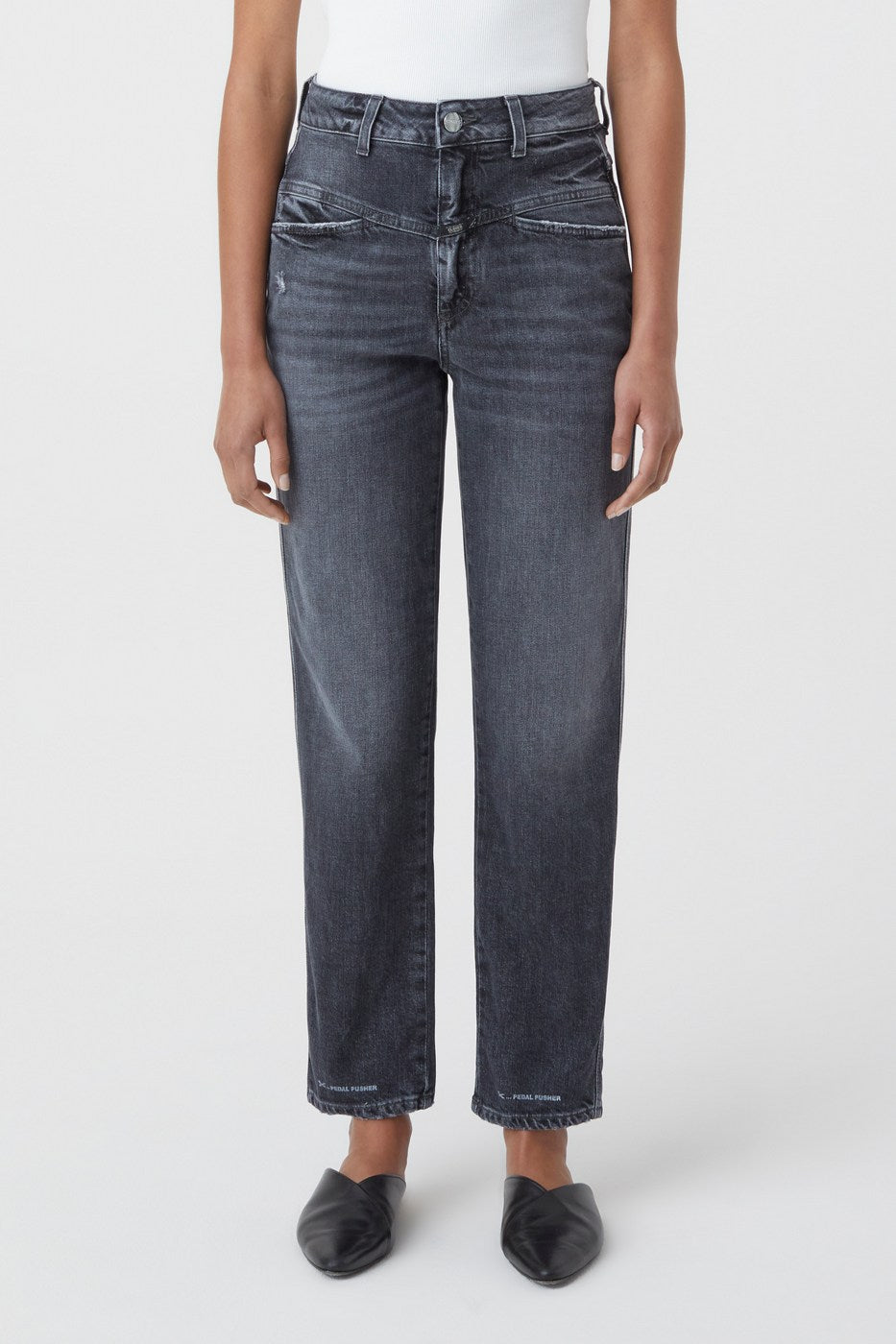 Jeans Pedal Pusher - Dark Grey - Femme