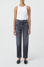 Jeans Pedal Pusher - Dark Grey - Femme