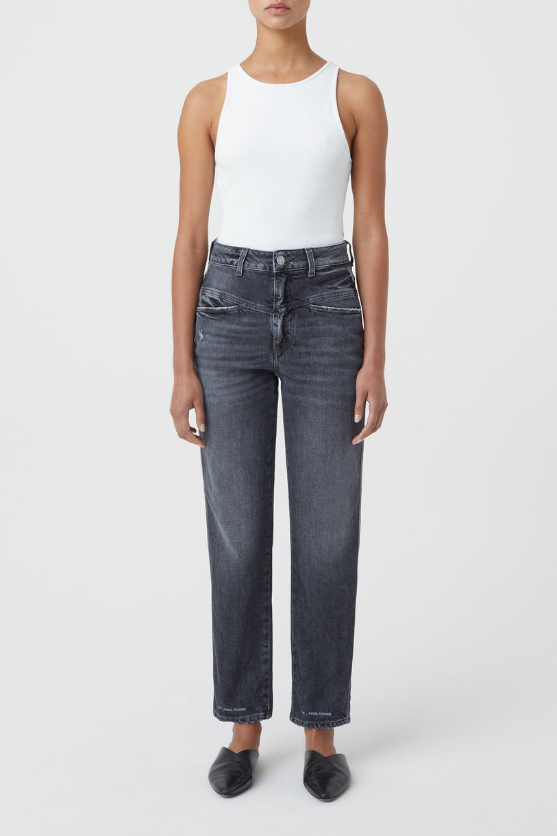Jeans Pedal Pusher - Dark Grey - Femme