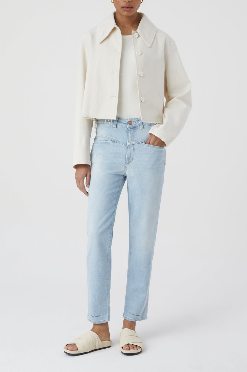 Jeans Pedal Pusher - Light Blue - Femme