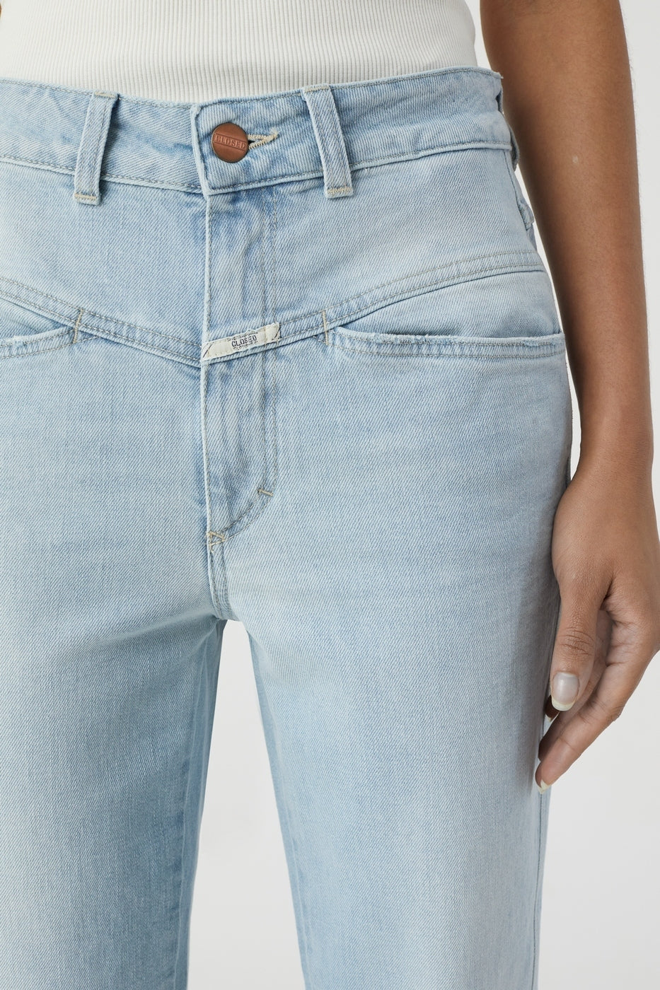 Jeans Pedal Pusher - Light Blue - Femme