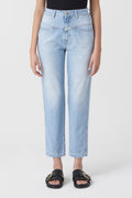 Jeans Pedal Pusher - Light Blue - Femme