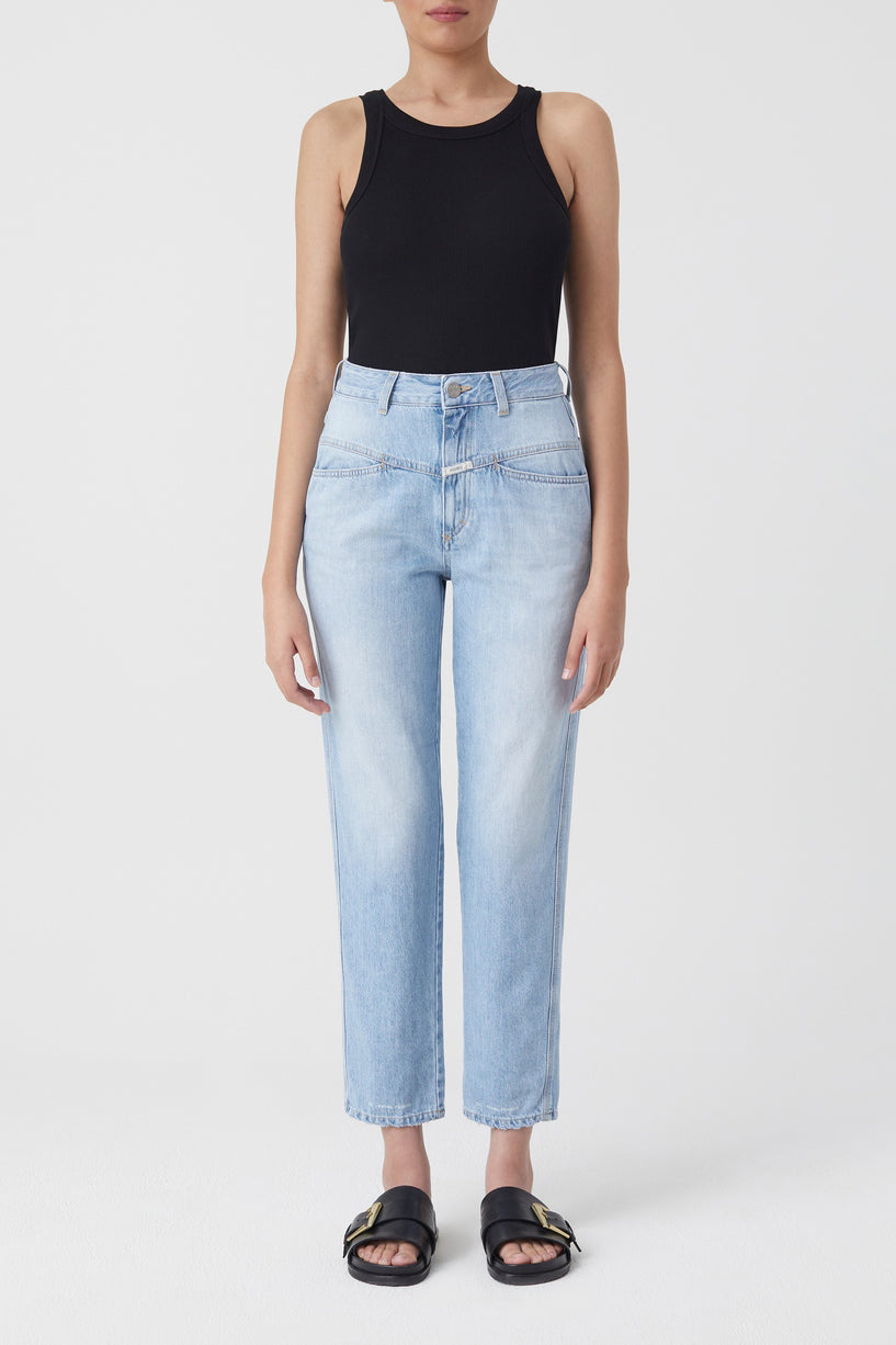 Jeans Pedal Pusher - Light Blue - Femme