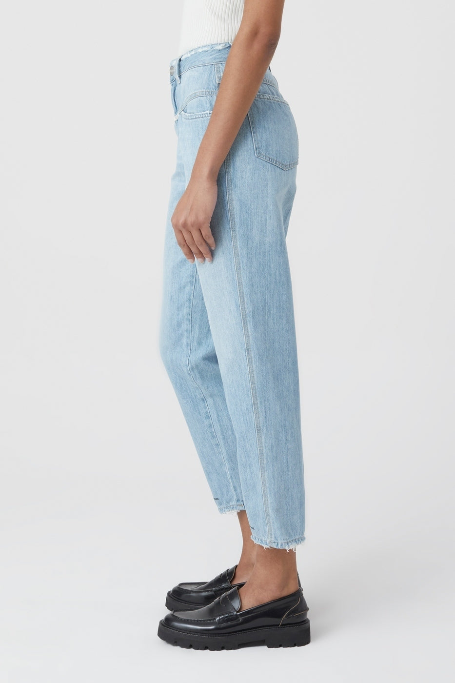 Jeans Pedal Pusher - Light Blue - Femme