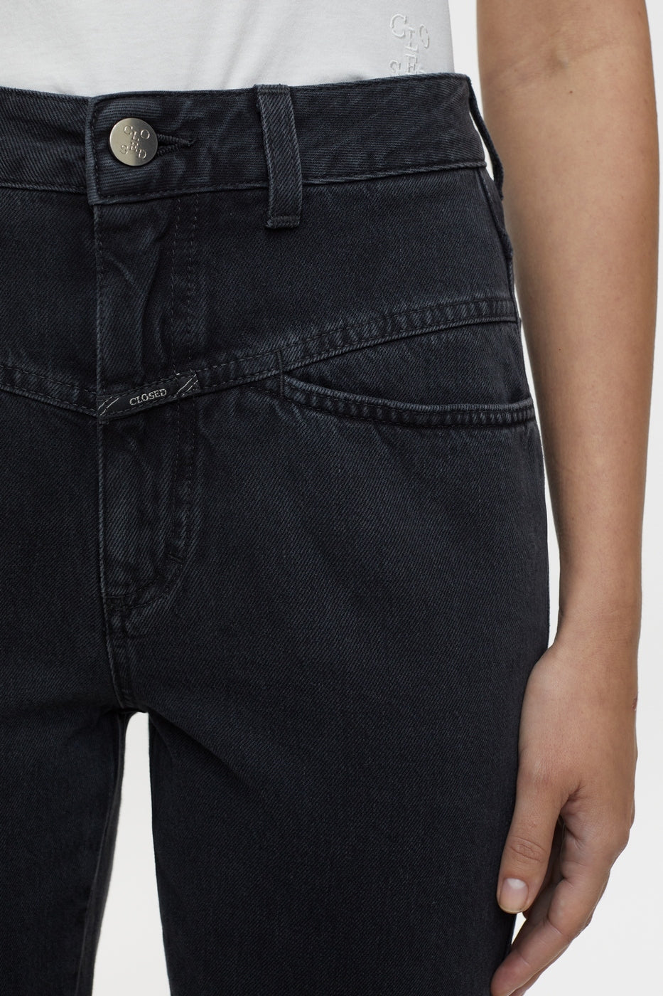 Jeans Pedal Pusher - Dark Grey - Femme