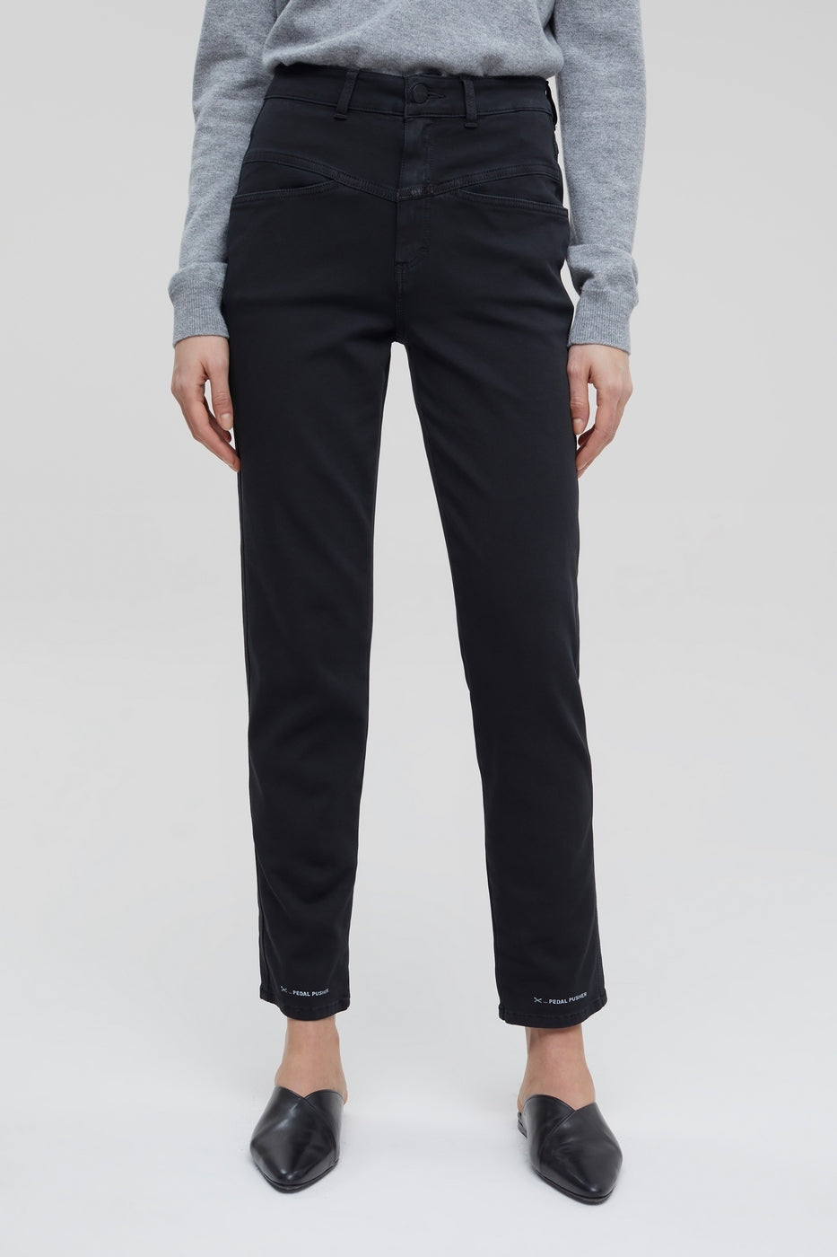 Cerrado - Pantalones Pedal Pusher - Negro - Mujer