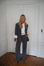 Pantalon Rayé Honoryne - Gris