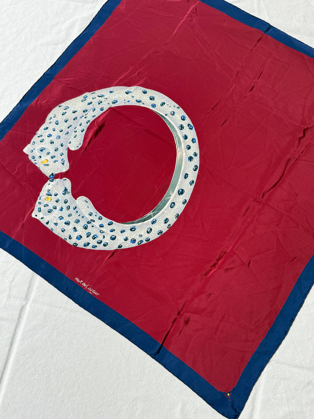 Cartier - Scarf - Red And Navy Blue Model