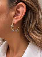 Boucles D'Oreilles Alena - Bicolore - Deux Versions Disponibles