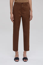 Pantalon Slim - Marron - Femme