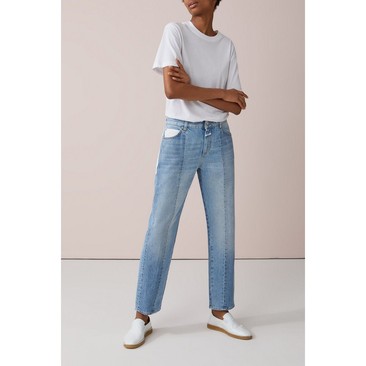 Jean Closed Jay - Bleu Moyen - Femme