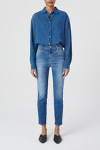 Jeans Skinny Pusher - Mid Blue - Femme