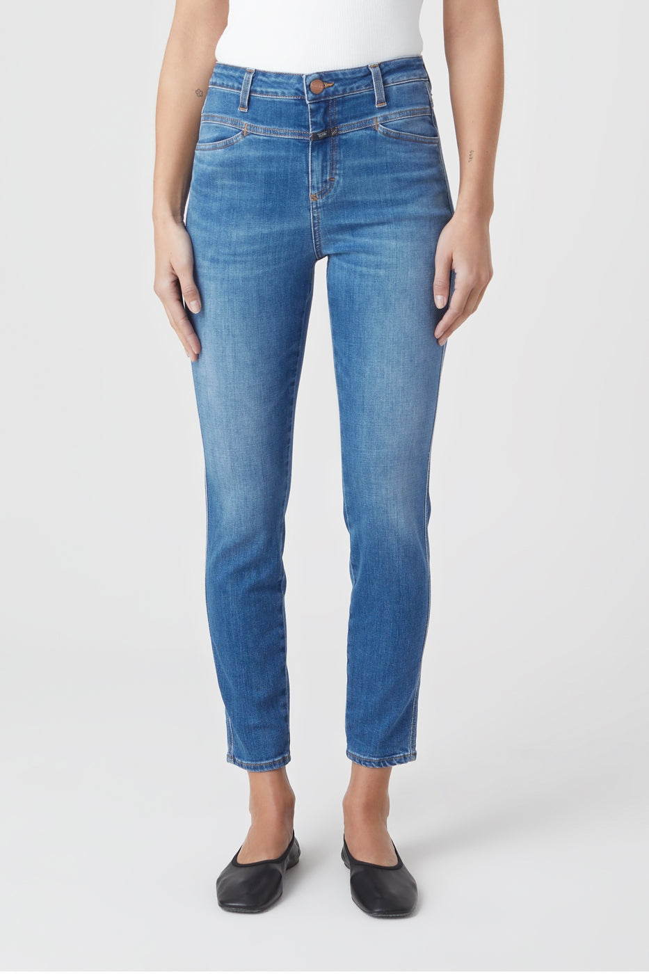 Jeans Skinny Pusher - Mid Blue - Femme