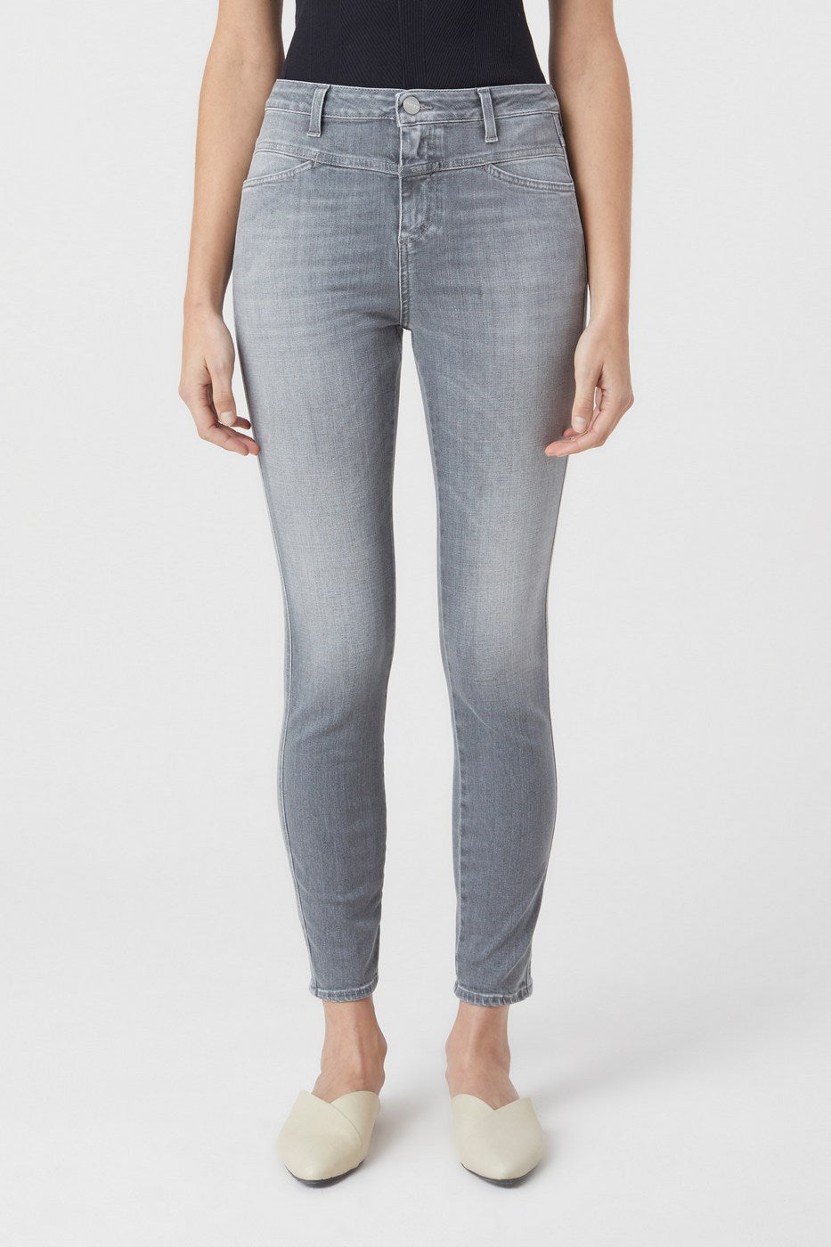 Jeans Skinny Pusher - Mid Grey - Femme
