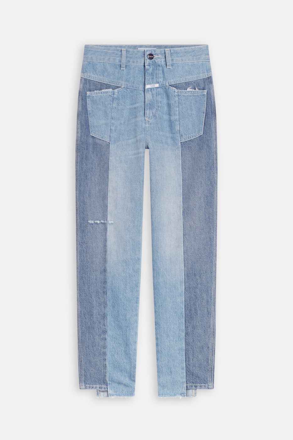 Jean Relaxed En Coton Biologique - Bleu - Femme